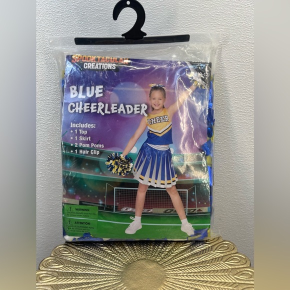 NWT Blue Cheerleader Costume - Child SIZE L(10-12) - Picture 6 of 12